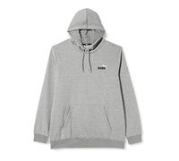 PUMA Ess+ Sweat à Capuche avec Logo brodé Sudation Homme, Gris Moyen chiné, XXL