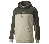 PUMA Ess+ Sweat à Capuche Block FL Sudation Homme, Beige, S