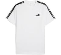 Puma T-shirt ESS Tape Tee Mixte manches courtes Blanc S