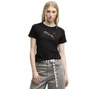 Puma Essential Sequins Short Sleeve T-shirt Noir XS Femme