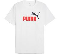 PUMA Essentials 2 Color No. 1 Logo T-Shirt Herren weiss S