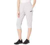 PUMA Pantalon de survêtement Capri Essentials, Gris Clair chiné, M Femme