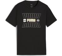 Puma Essentials Graphic Regular Fit T-Shirt Noir 7-8 (S) Male