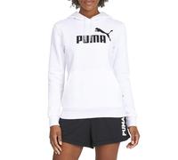 PUMA Essentials Logo Fleece Hoodie Sweatshirt à Capuche, Blanc, M Femme