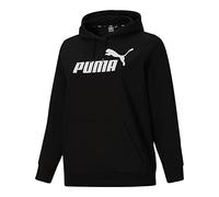 PUMA Essentials Sweat à Capuche en Polaire avec Logo (Grandes Tailles Disponibles) Sweatshirt, Coton Noir Femme