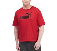 PUMA T- Shirt Essentials Logo Rouge-Ah23, S Homme