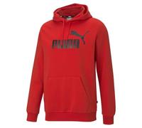 PUMA Essentials Sweat à capuche en polaire avec grand logo pour homme, Puma - Rouge, Large
