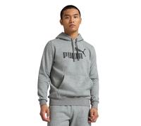 PUMA Essentials Sweat à capuche en polaire avec logo pour homme (grandes tailles disponibles), Gris chiné moyen Ss25, 4X-Large grand