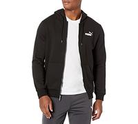 PUMA Essentials Sweat à Capuche zippé en Polaire Sweatshirt, Coton Noir, M Homme