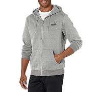 PUMA Essentials Sweat à Capuche zippé en Polaire Sweatshirt, Gris Moyen chiné, M Homme