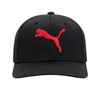 PUMA Evercat Casquette en Maille Stretch Baseball, Noir/Rouge, S/M Mixte Adulte
