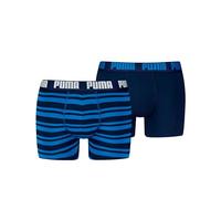 Puma Everyday Heritage Lot de 2 Boxers à Rayures Taille S, Combo True Blue, S
