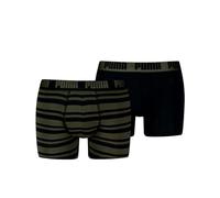PUMA Everyday Heritage Stripe Boxer 2 Units M, Forest Night Tonal, M