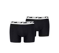 PUMA Everyday Placed Logo Boxer 2 Unités L, Noir/Noir, L