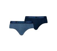 PUMA Lot de 4 slips pour homme, 007 - Denim, S