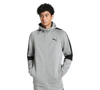 Puma EVOSTRIPE Core FZ Ho Maillot de survêtement, Gris Moyen chiné, L Homme