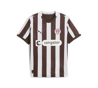 PUMA Maillot 'FC St. Pauli 25/26' chocolat / rouge / blanc, Taille L