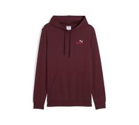 Puma Felpa con cappuccio Essentials con logo bicolore piccolo No. 1 da uomo ruby