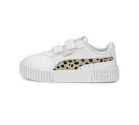 PUMA Female Baskets Carina 2.0 Animal Bébé, White-Granola-Black-Gold, 22 EU