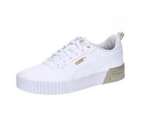 PUMA Femme Carina 2.0 Metallic Dream Sneaker, White Gold-Matte Gold, 37.5 EU