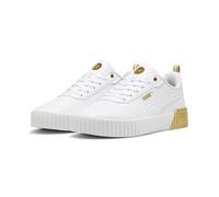 PUMA Femme Carina 2.0 Metallic Dream Sneaker, White Gold-Matte Gold, 40 EU