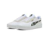PUMA Baskets basses 'Carina 3.0 Snake Chic' crème / or / noir / blanc, Taille 38,5