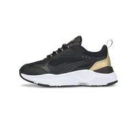 PUMA Femme Cassia Distressed Basket, Black Black Team Gold, 37.5 EU