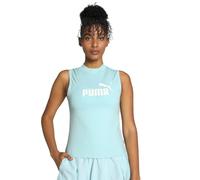 PUMA Femme Débardeur Slim Logo Réservoir, Turquoise Surf, XS EU