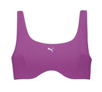 PUMA Femme Jaquard Scoop Haut De Bikini, Mauve, XS EU