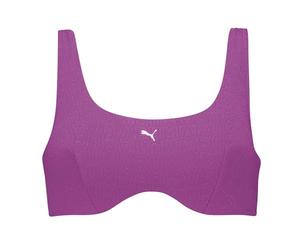 PUMA Femme Jaquard Scoop Haut De Bikini, Mauve, XS EU