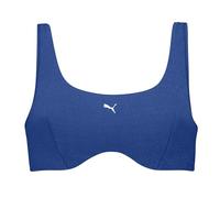 PUMA Jaquard Scoop Haut de Bikini, Vivid Blue, XL aux Femmes