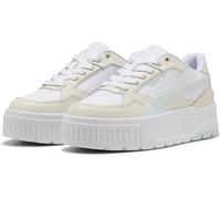 Puma Karmen II Idol, Basket Femelle, Puma White-Peaceful Blue-Alpine Snow,