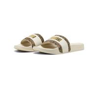 PUMA Femme Leadcat 2.0 Animal Flair Sandales à Enfiler, Alpine Snow Gold, 35.5 EU