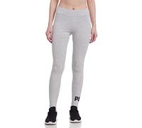 Legging Femme - PUMA - Ess Logo - Gris Clair - Ceinture Élastique - Coupe Moulante M