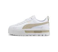 PUMA Baskets Mayze Lth Femme, Chaussures, Blanc, 36 36