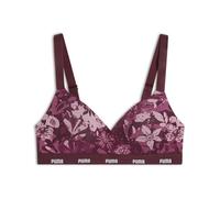 PUMA Femme Printed Padded Soutien-Gorge De Sport, Ruby Combo, L EU
