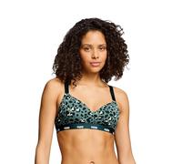PUMA Femme Printed Padded Soutien-Gorge De Sport, Vert, XL EU