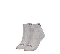 Puma Quarter Chaussettes, Gris, 39/42 (Lot de 2) Femme