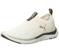 PUMA Femme Softride Remi Slip-on Knit Wn's Chaussure de Course sur Route, Blanc Chaud foncé Loden Lux Army, 38.5 EU