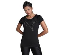 PUMA Femme Train Favorite Pull Cat Tee T-Shirt, Noir, S EU