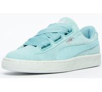 Puma Femmes Cuir Suédé Heart Pebble Baskets Basses De Ville Chaussures Mode Cuir Suédé Vert 38 1/2