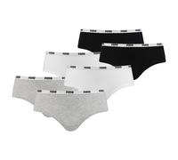 Puma Femmes Emblématique Hipster, 6er Paquet - Doux Coton Stretch