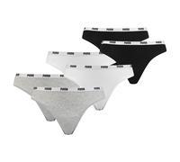 Puma Femmes Emblématique String, 6er Paquet - Doux Coton Stretch