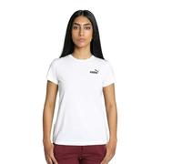 PUMA Femmes Small Logo T-Shirt Chemisier Col Rond Blanc S