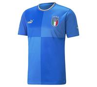 PUMA FIGC Season 2022/23 Official Home T-Shirt Men's, Ignite Blue-Ultra Blue, L