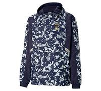 PUMA FIGC TFS Halfzip Woven JKT , veste, Peacoat-Team Power Blue, Taille L