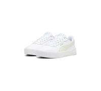 PUMA Fille Carina 2.0 Jr Baskets,Puma White Green Illusion Pure Green,35.5 EU
