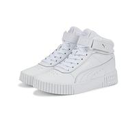 PUMA Fille Carina 2.0 Mid Jr 1769737031, Puma White Puma White Puma Silver, 38 EU