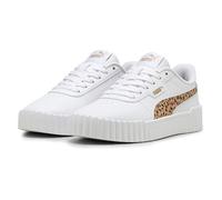 PUMA Fille Carina 3.0 Animal Jr, Puma White Light Sand Puma Gold, 37 EU