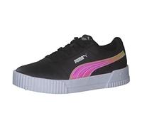 PUMA Fille Carina Holo Jr Basket, Puma Black Puma Silver, 36 EU